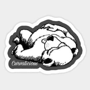 Curvalicious Bear Sticker